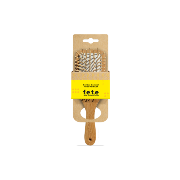 Bamboo and Natural Rubber Hairbrush By F.E.T.E (From Earth to Earth) Available on LocoSoco (3)