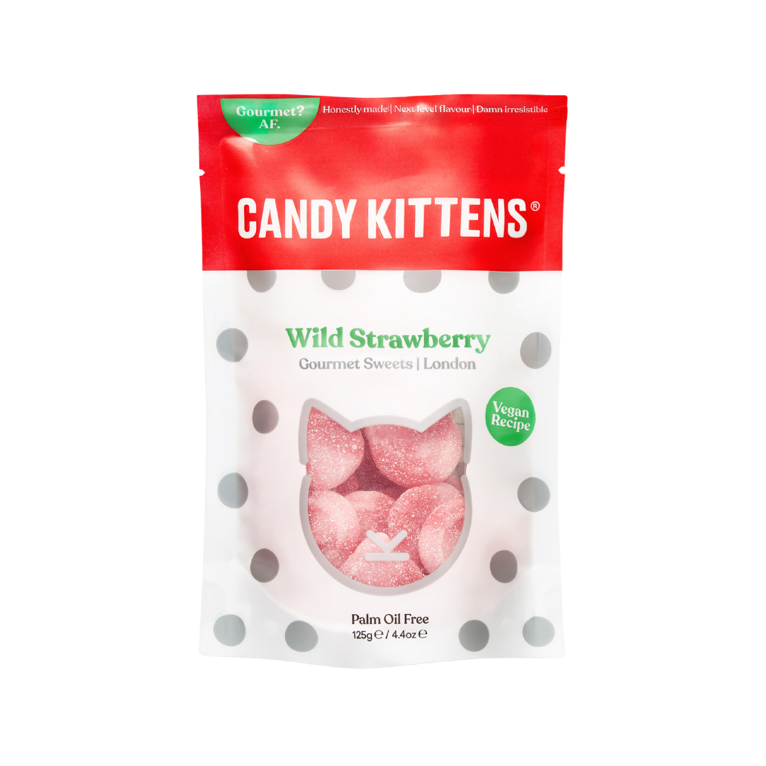 Candy Kittens - Wild Strawberry - 125g - Available on LocoSoco