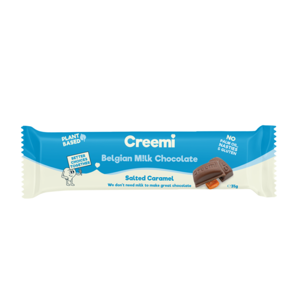 Creemi - Belgian M!lk Chocolate - Salted Caramel - Plant Based - No Palm Oil, Nasties & Gluten - Available on LocoSoco