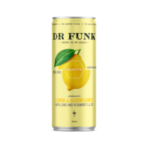 Dr Funk Immune Edition - Lemon and Elderflower - With Zinc, Vitamin C & D3 - Available on LocoSoco