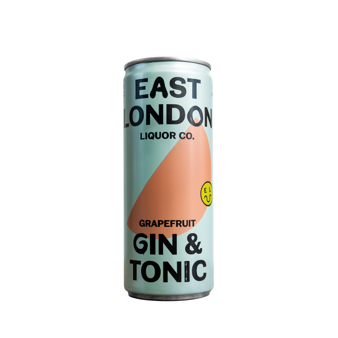 East London Liquor Co - Gin and Tonic - 250ml Can - Available on LocoSoco