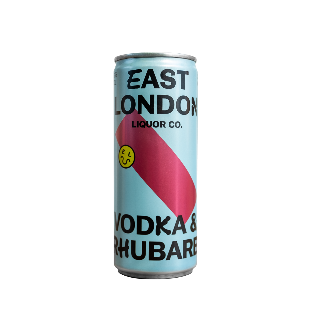 East London Liquor Co - Vodka Rhubarb - 250ml Can - Available on LocoSoco