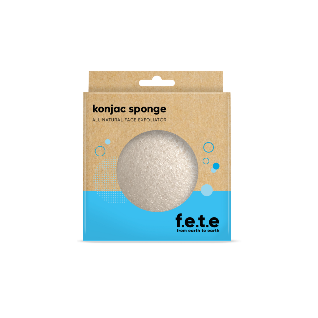 Konjac Sponge - All Natural Face Exfoliator By F.E.T.E (From Earth to Earth) Available on LocoSoco