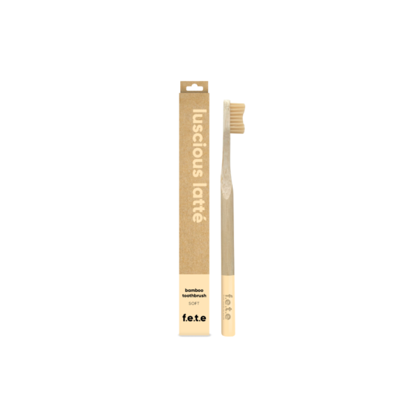 Luscious Latté Soft Bamboo Toothbrush By F.E.T.E (From Earth to Earth) Available on LocoSoco